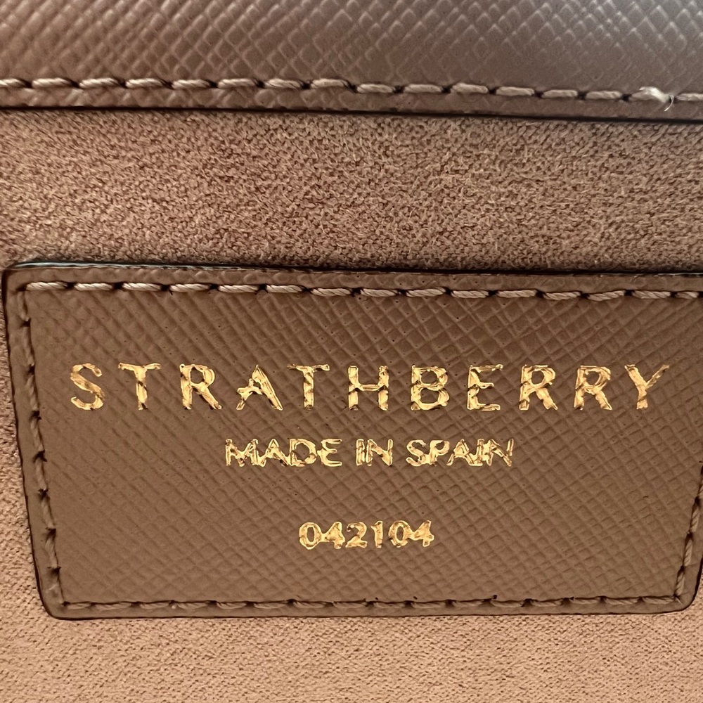 Strathberry Cappuccino Shoulder Bag with Gold Accent - Picture 2 of 16